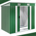 Gardebruk Garden Metal Tool Shed Green 6x4 FT