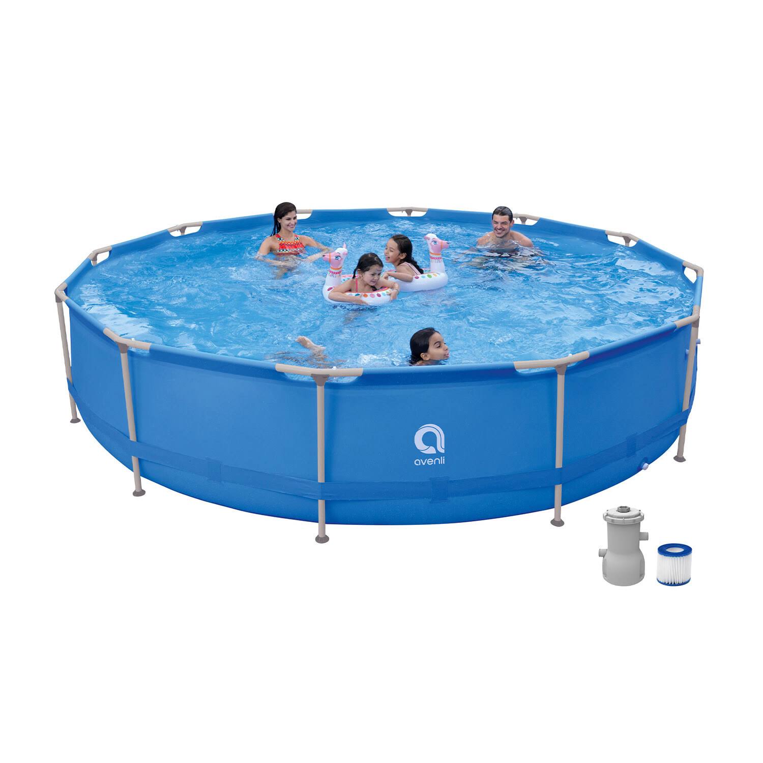 Avenli Round Pool Set and Filter Pump - 420cm