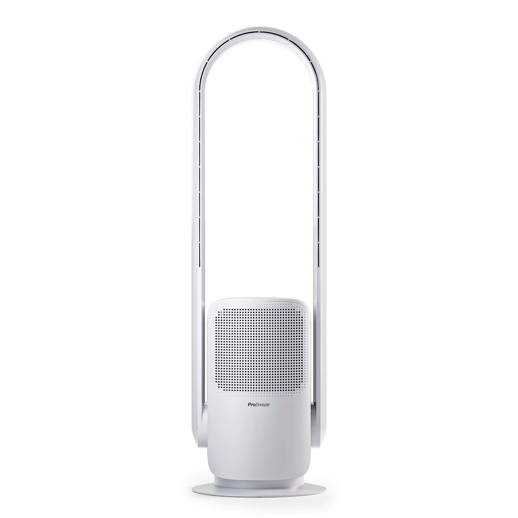 Pro Breeze 32 Bladeless Tower Fan and Air Purifier with 9 Speed Settings